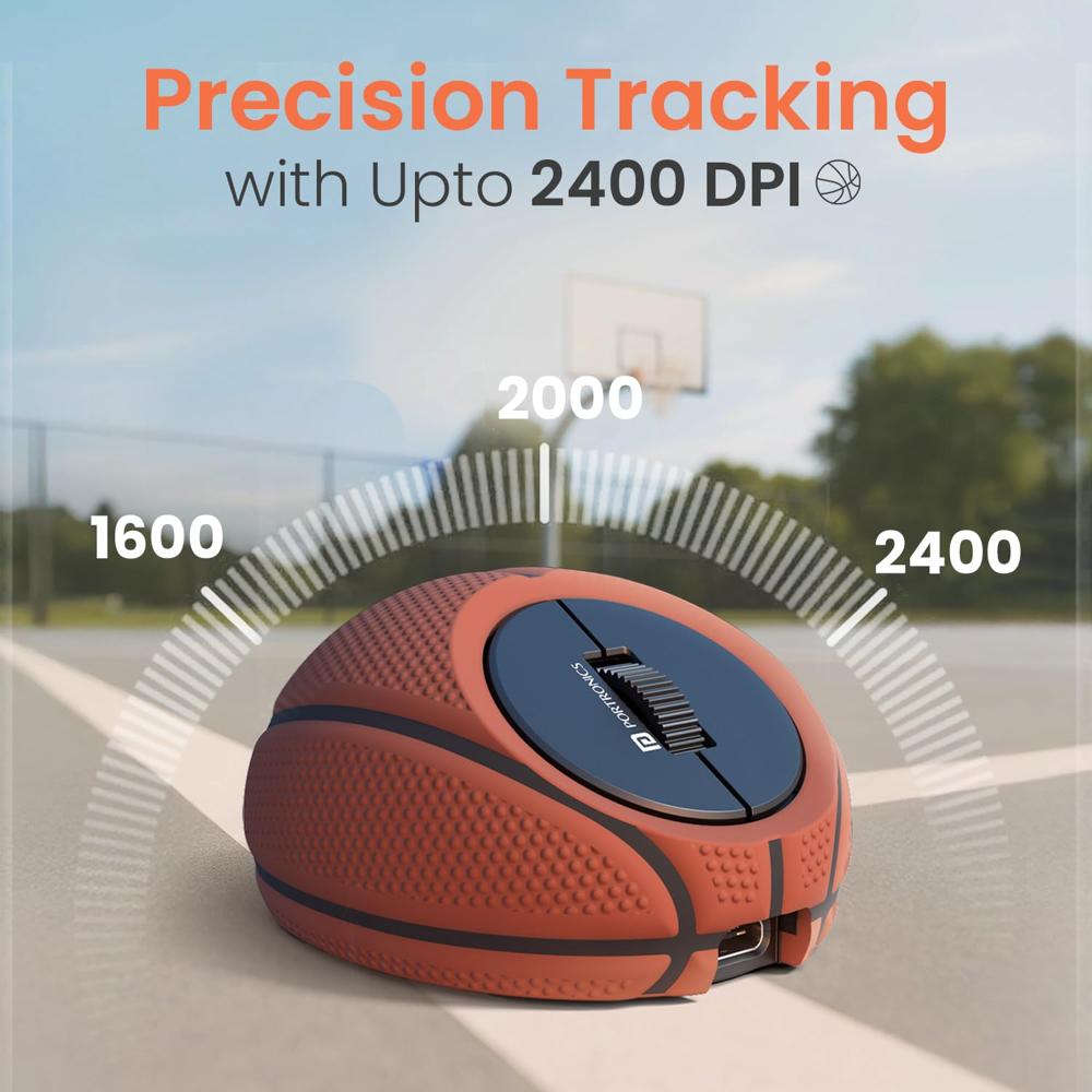 Portronics Toadplay Basketball Mini Wireless Bluetooth - Color: Brown