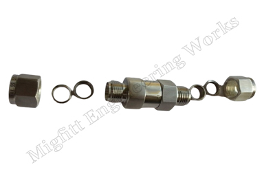 Check Valve Compression Tube Double Ferrule