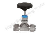 Needle Valves Screwed Bonnet Double Ferrule Tube Ends - Color: Metallic Silver