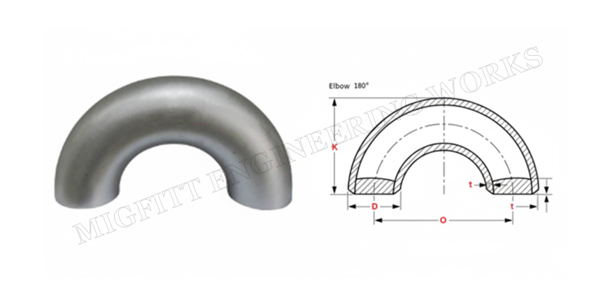 Buttweld 180A  Pipe Elbows