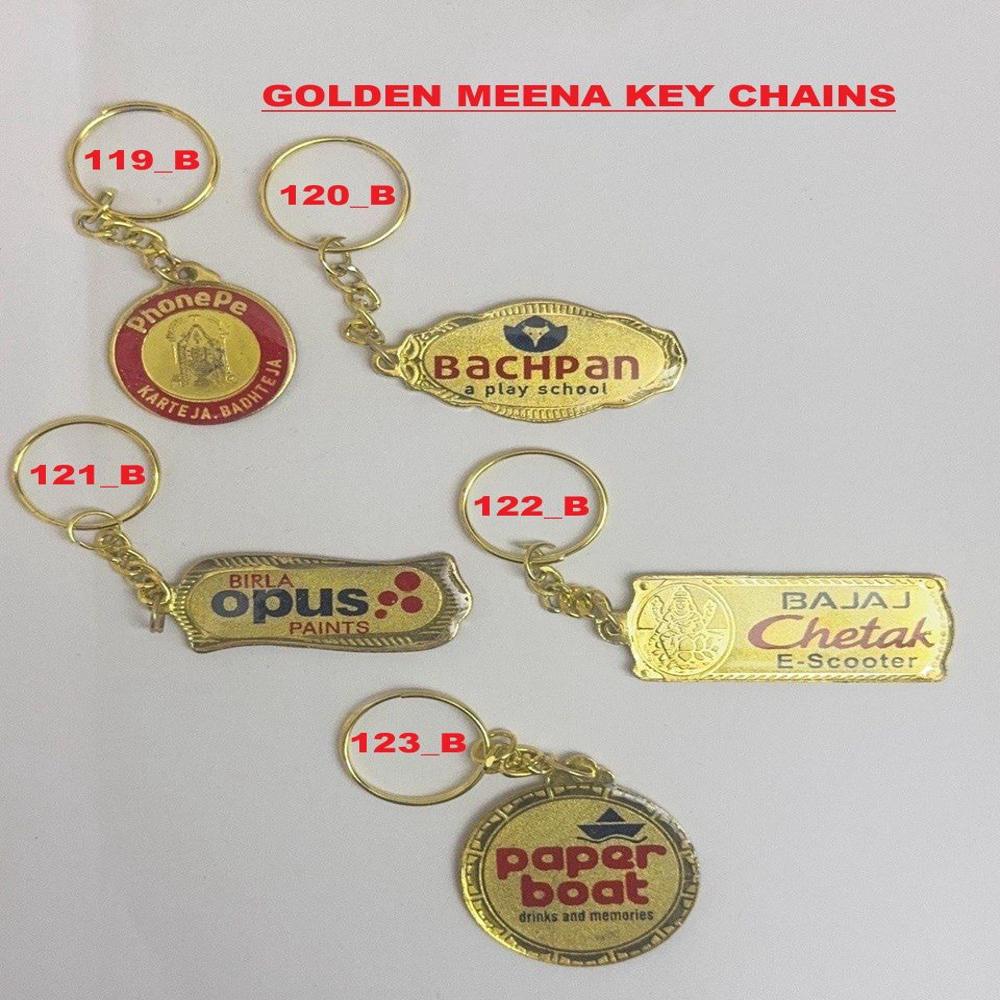 GOLDEN METAL KEYCHAIN