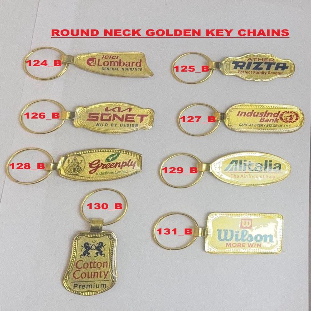 GOLDEN METAL KEYCHAIN