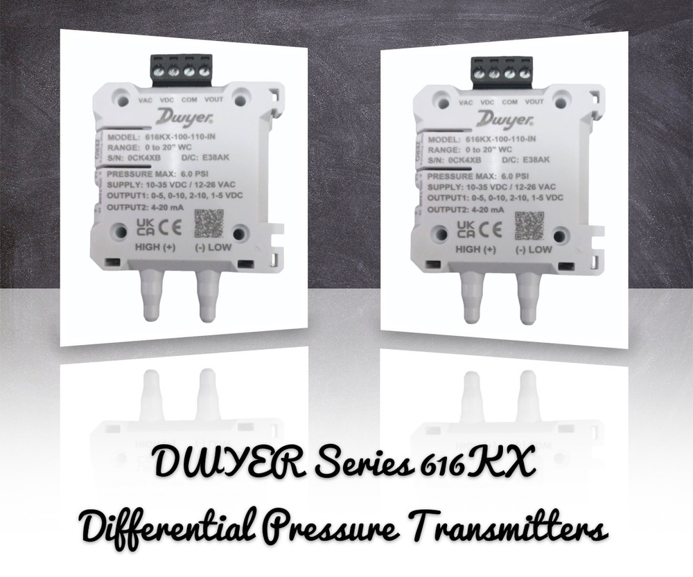 Dwyer Instruments 616KX-100-110-IN DIFFERENTIAL PRESSURE TRANSMITTER