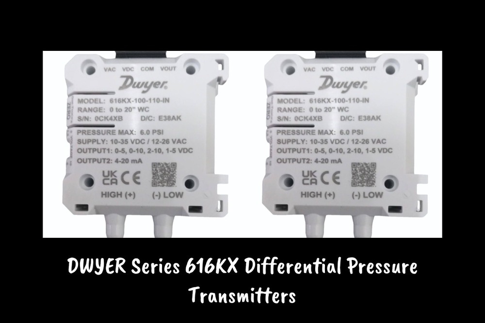 Dwyer Instruments 616KX-100-110-IN DIFFERENTIAL PRESSURE TRANSMITTER