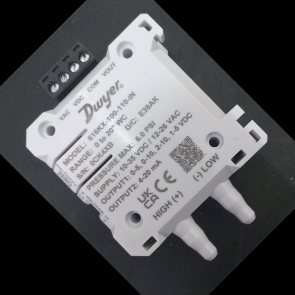 DWYER 616KX-100-108-IN DIFFERENTIAL PRESSURE TRANSMITTER