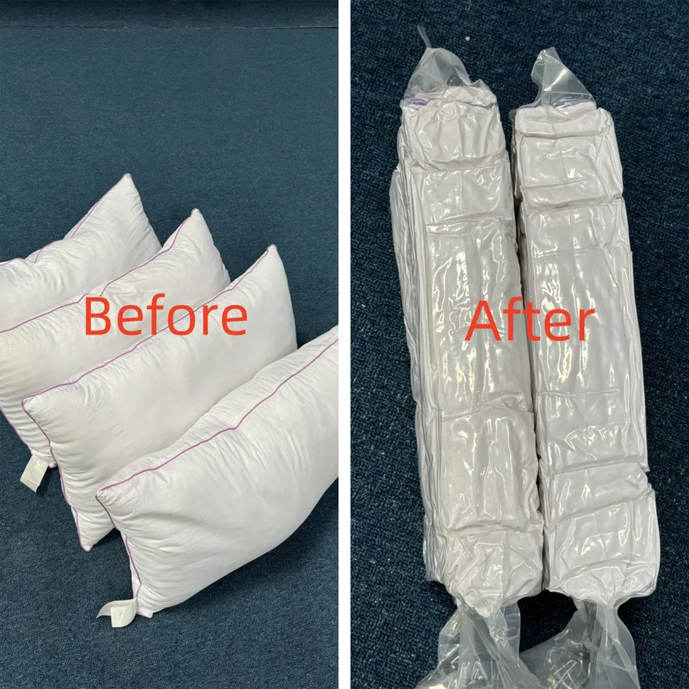 Cushion Pillow Compression Machine Duvet Quilt Vacuum Packing Compressing Machine for Comforter Press Packaging