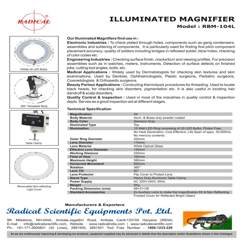 Flexible Arm Magnifier RBM-104L