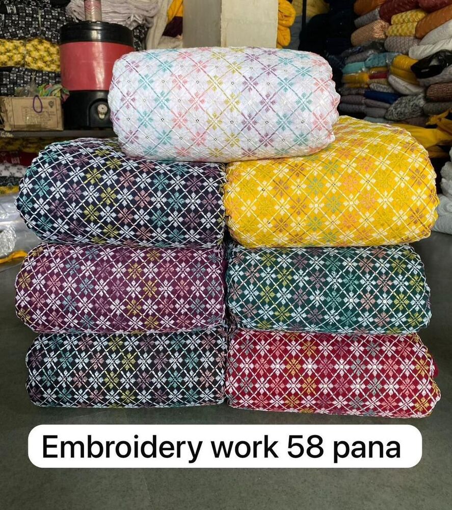 58 Pana Embroidery Work Fabric