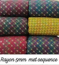 5 Mm Net Sequence Rayon Fabric