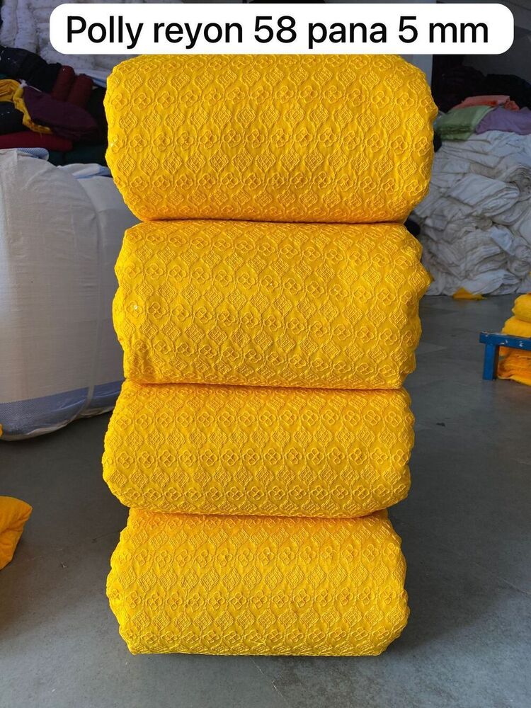 5 MM 58 Pana Yellow Poly Rayon Fabric