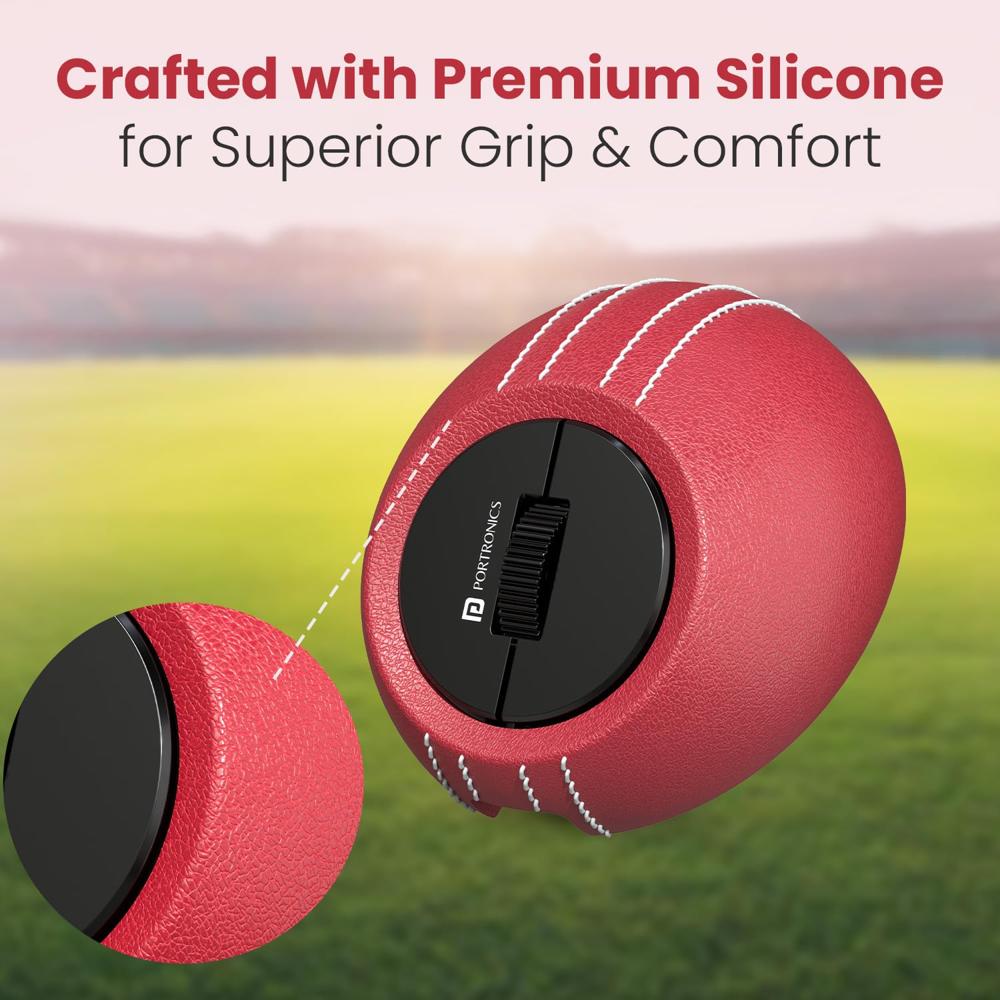 Portronics ToadPlay Cricket Mini Wireless Bluetooth Mouse with Dual Wireless Connectivity (BT + 2.4 GHz),