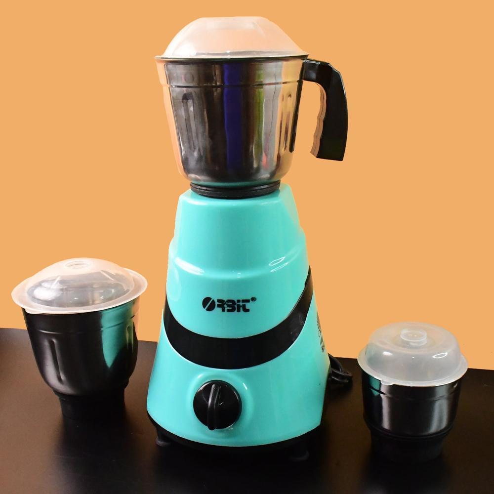 Orbit Mixer Grinder With 3 Stainless Steel Jars - 550W - Color: Mix