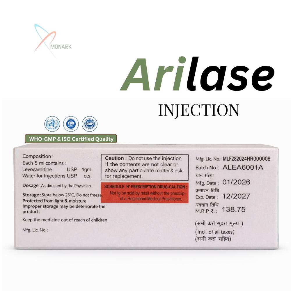 Levocarnitine Injection 1gm USP  (TRAY PACK)