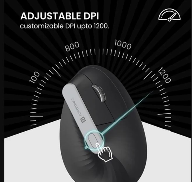 PORTRONICS TOAD ERGO VERTICAL ADVANCED ERGONAMIC MOUSE