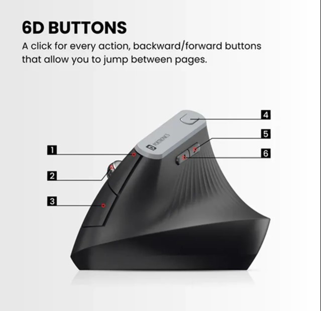 PORTRONICS TOAD ERGO VERTICAL ADVANCED ERGONAMIC MOUSE