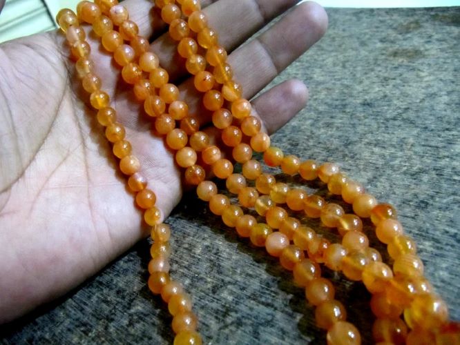 Natural Carnelian Round Ball shape Plain Smooth Beads Size 7-8 mm Strand Size 8 inches Long