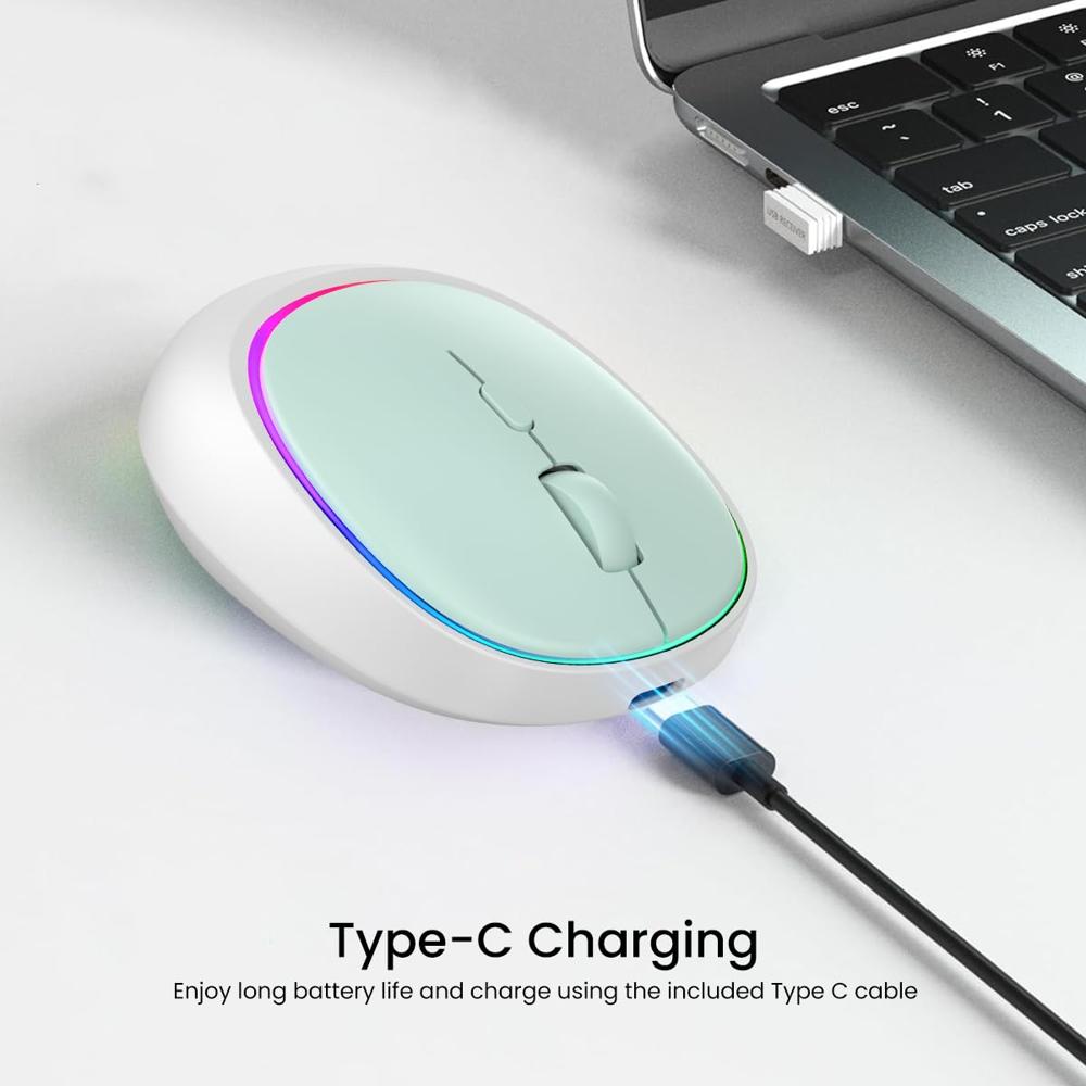 Portronics Toad IV Bluetooth Mouse with 2.4 GHz Wireless (Dual Connectivity), Rechargeable,