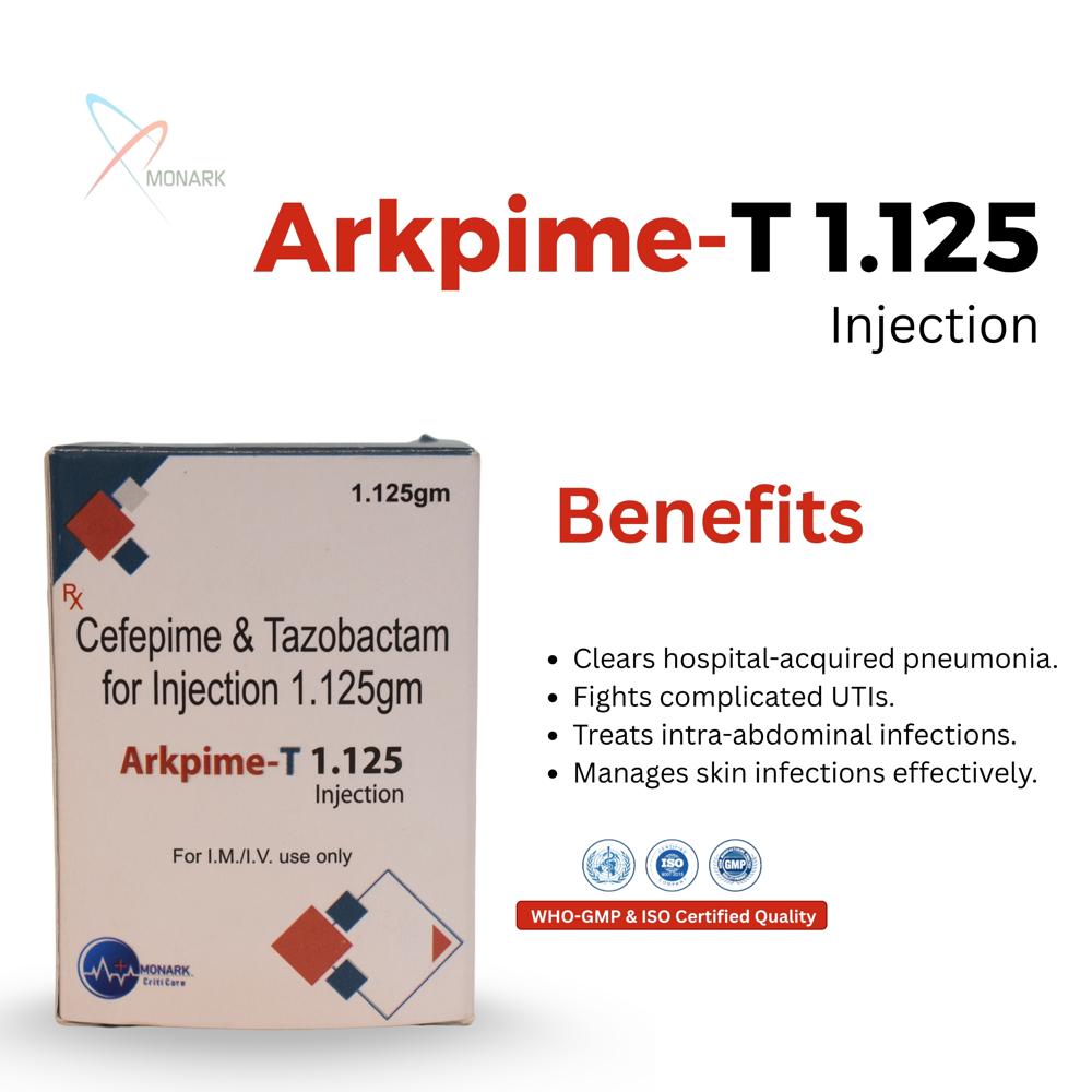 Cefepime Hydrochloride 1000mg +Tazobactum Sodium 125MG INJ