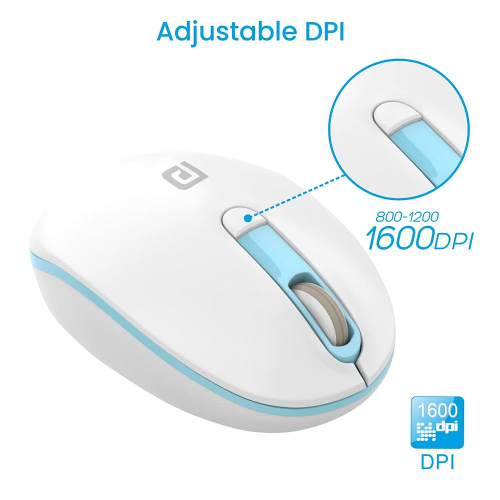 Portronics Toad 11 Wireless Mouse, 2.4 GHz Connectivity with USB Nano Dongle, Adjustable DPI