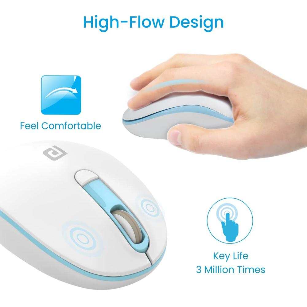 Portronics Toad 11 Wireless Mouse, 2.4 GHz Connectivity with USB Nano Dongle, Adjustable DPI