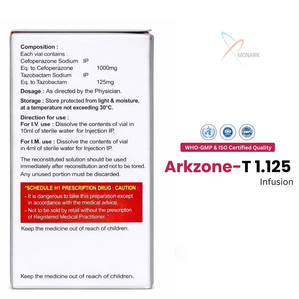 Cefoparazone 1000 +Tazobaztum 125mg INJ
