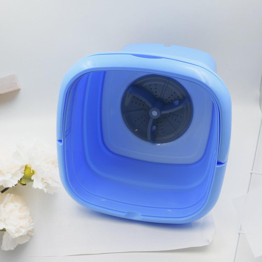 Mini Washing Machine Foldable Mini Washer with Drain Basket Portable Washing Machine