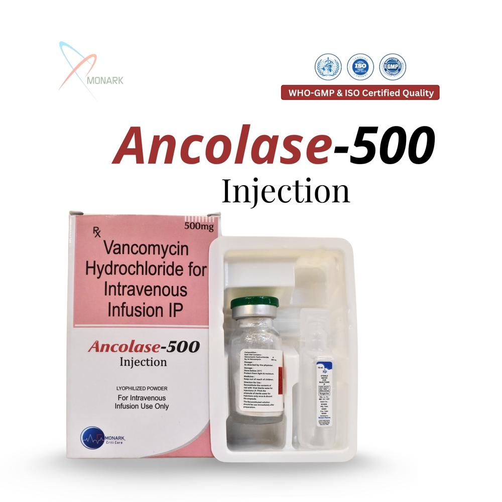 Vancomycin Hydrochloride 500 Mg For Intravenous Infusion Ip