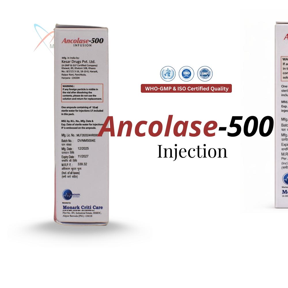 Vancomycin Hydrochloride 500 MG For Intravenous Infusion IP