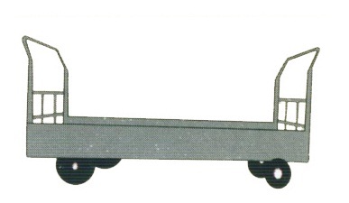 Robust Box Type Trolley - Material: Iron