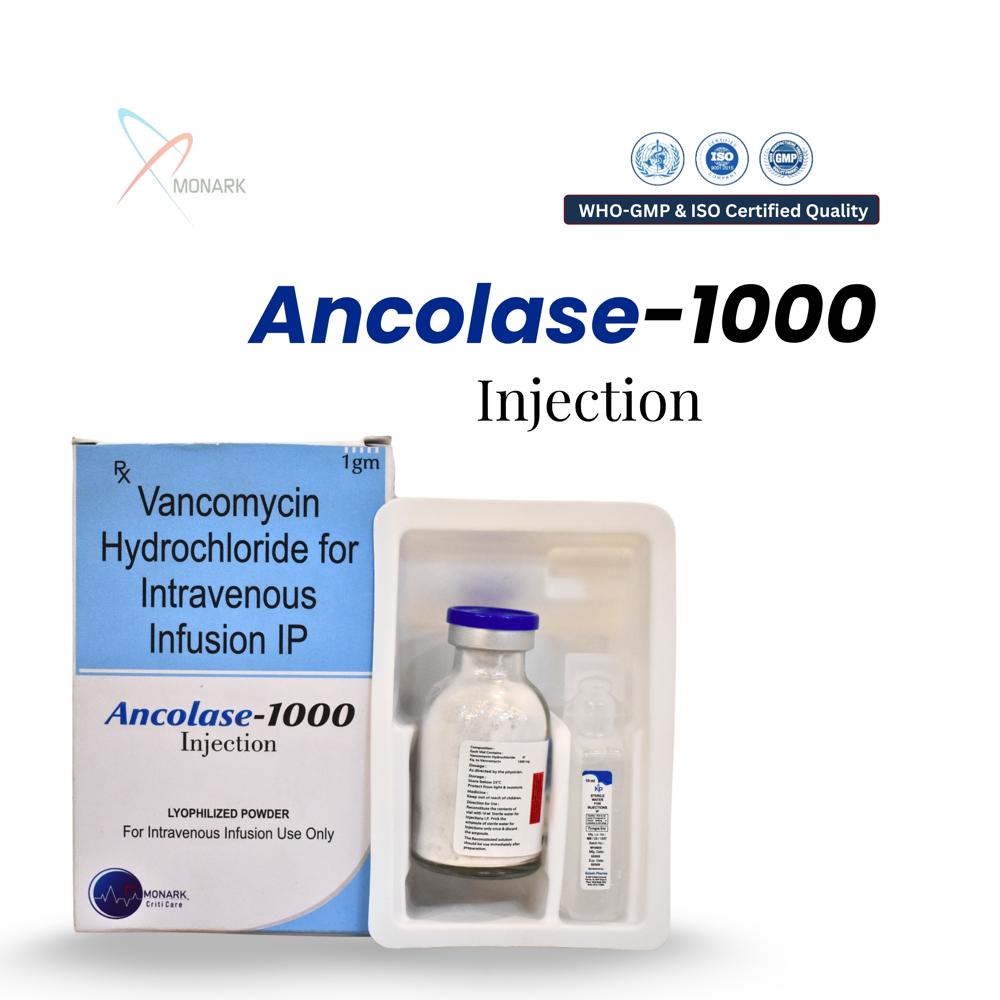 Vancomycin Hydrochloride 1000 MG For Intravenous Infusion IP
