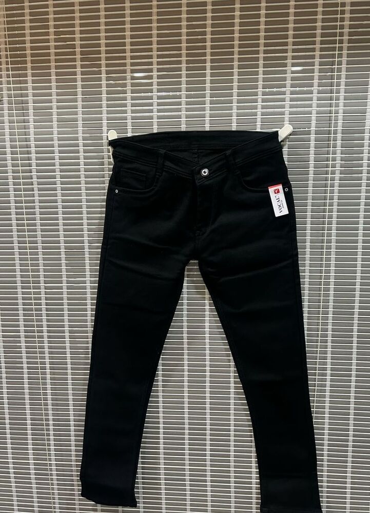 Vocal Premium Black Jeans Round Pockets