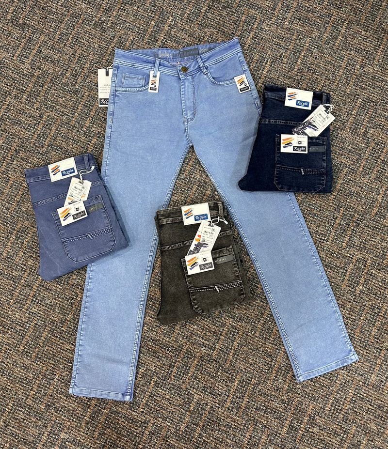 Rccube Pattern Premium Cotton RFD Round Pockets Jeans