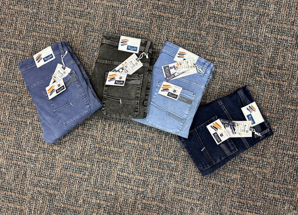 Rccube Pattern Premium Cotton RFD Round Pockets Jeans