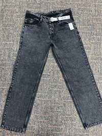 Vocal Baggy Black Denim Straight Fit Jeans