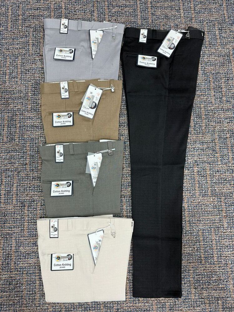 Cotton Knitting Lenin Polo Fit Formal Pant P2