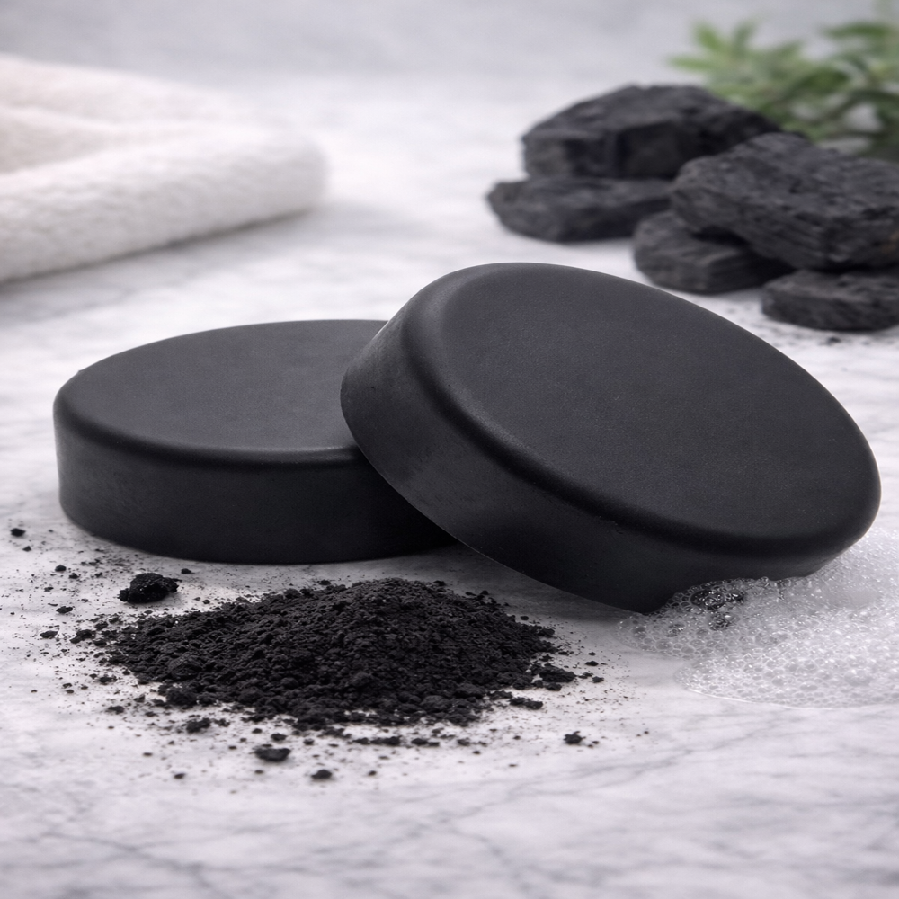 Charcoal Soap - Charcoal, 100gm , Black, Solid Bar Soap For Gentle Cleansing And Gentle Enough For Daily Use, Customizable Logo Options