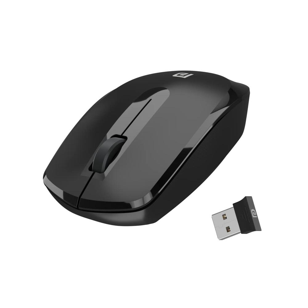 Portronics Toad 25 Wireless Mouse, 2.4 Ghz With Usb Nano Dongle, 1200 Dpi Optical - Color: Black