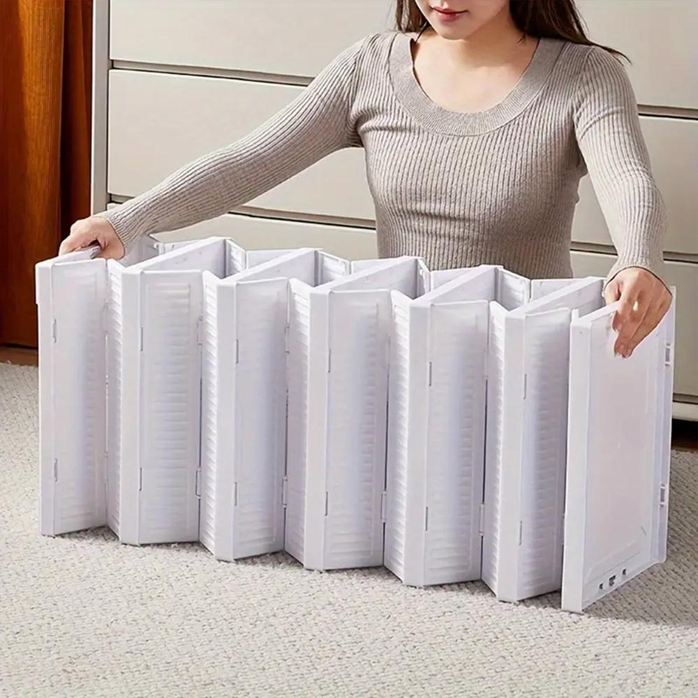 5-Layer Stackable Utility Cart Foldable Storage Organizer for Clothes & Home (1 Pc)