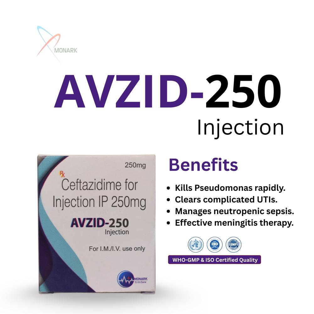 Ceftazidime 250mg  Injection