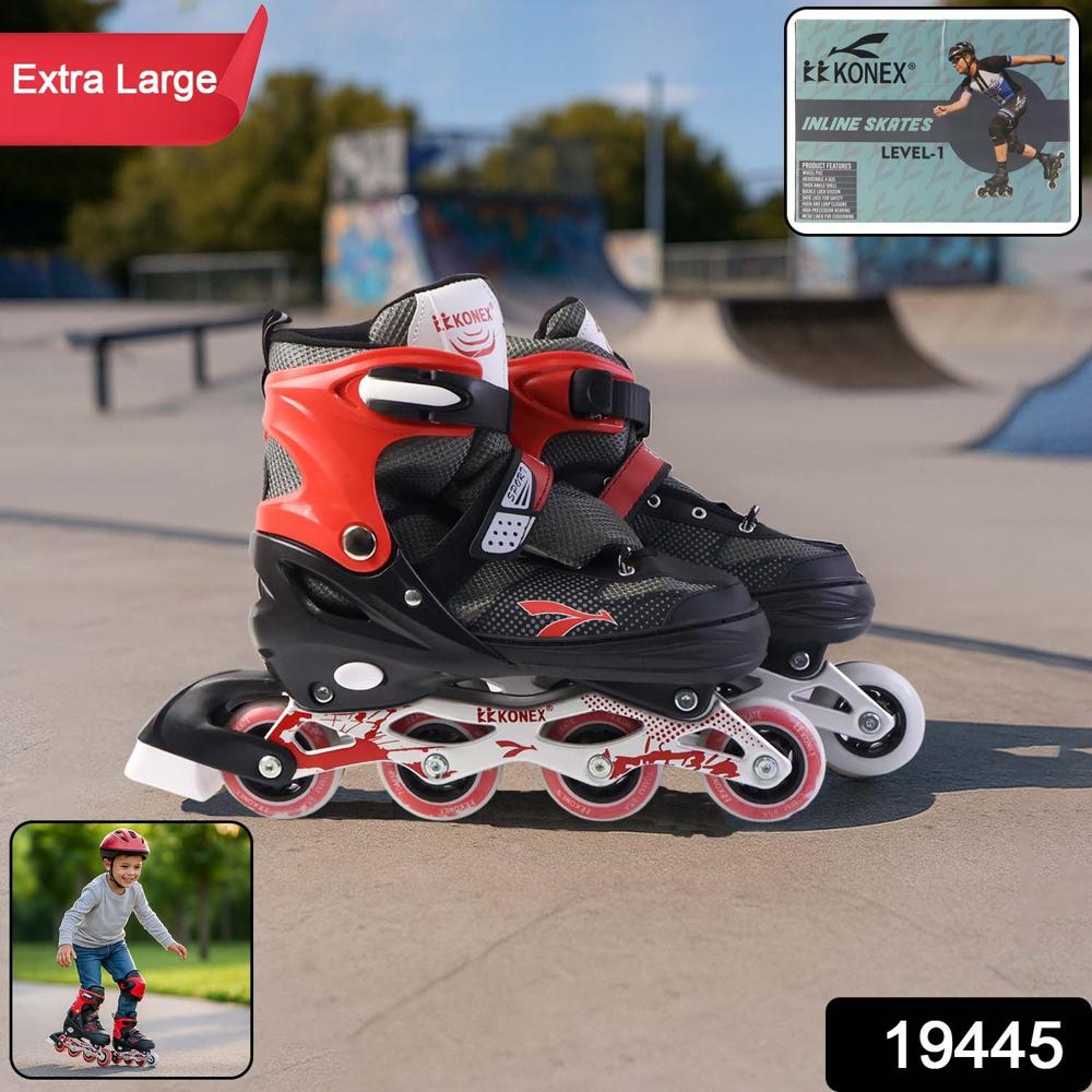 Professional Adjustable Inline Skates For Kids And Adults (Xl / 1 Pair) - Type: Sports