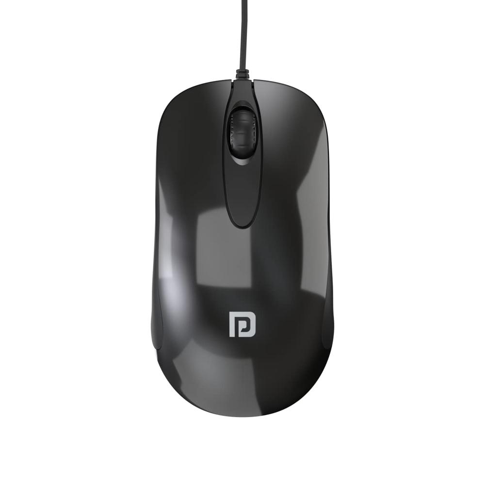 Portronics Toad 26 Wired Optical Mouse With 1500 Dpi, - Color: Black