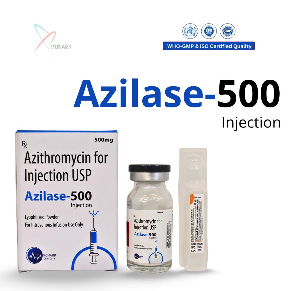 Azithromycin 500mg Inj - Brand Name: Azilase-500