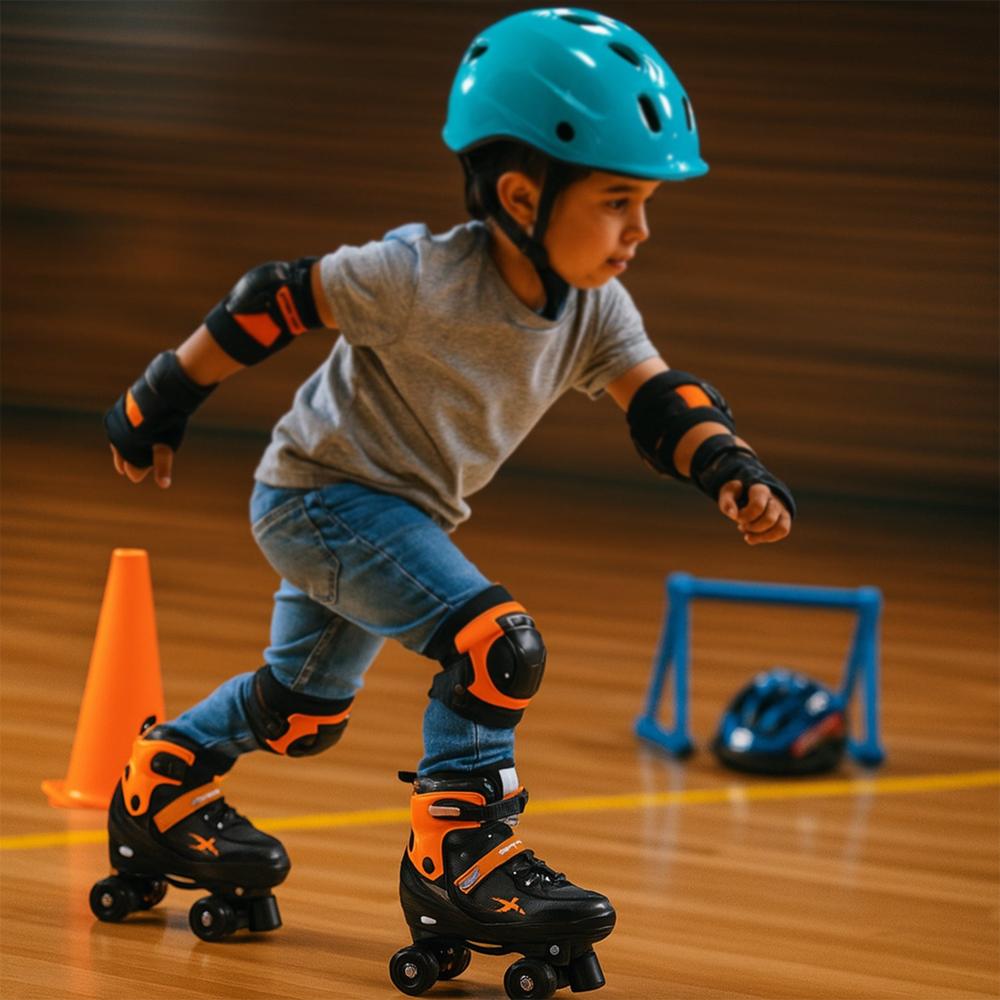 Adjustable Quad Roller Skates For Kids (Xl / 1 Pair) - Type: Sports
