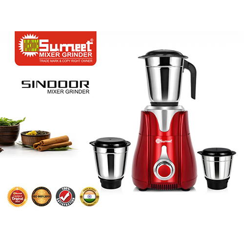 Sumeet Sindoor Mixer Grinder 550 Watt