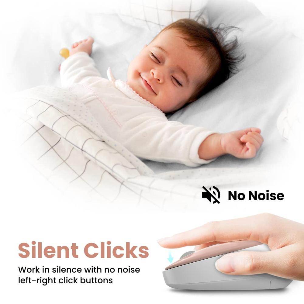 Portronics Toad 27 Wireless Mouse, Silent Buttons, 2.4 GHz with USB Nano