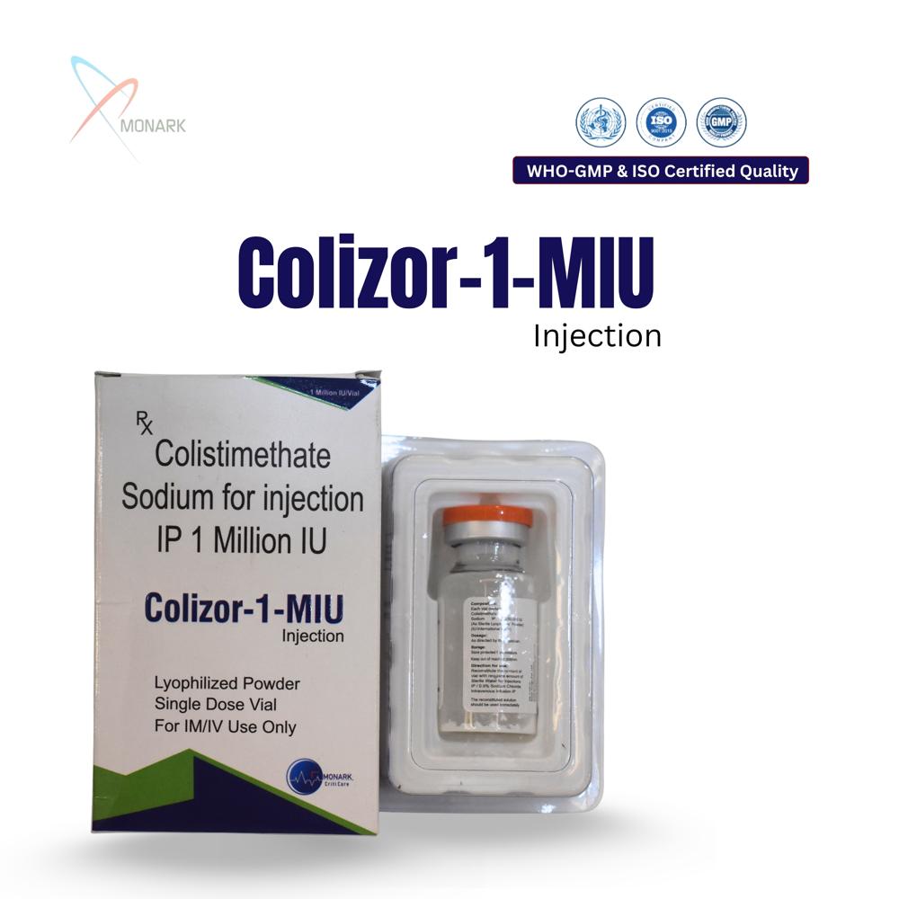 Colistimethate Sodium Injection Ip 1 Million Iu - Brand Name: Colizor - 1miu