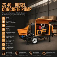 Mini Concrete Pump Zs40 - Mounting Type: Wheel Mounted