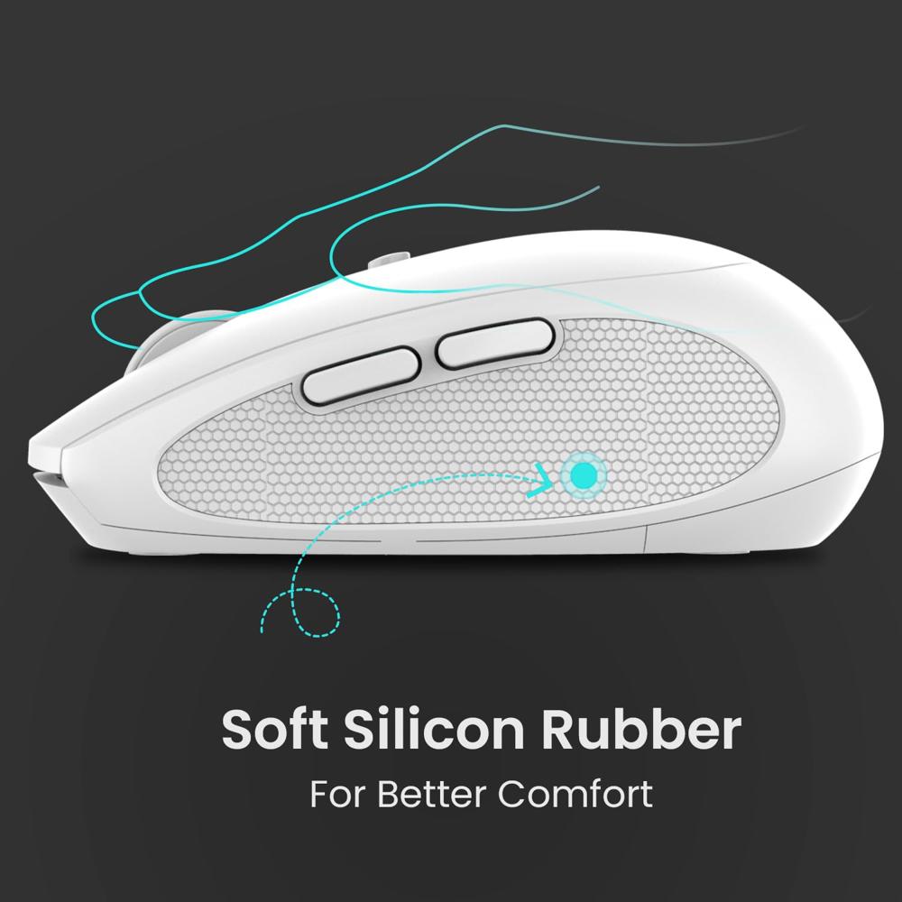 Portronics Toad 30 Wireless Mouse with 2.4 GHz Connectivity, USB Receiver, 6