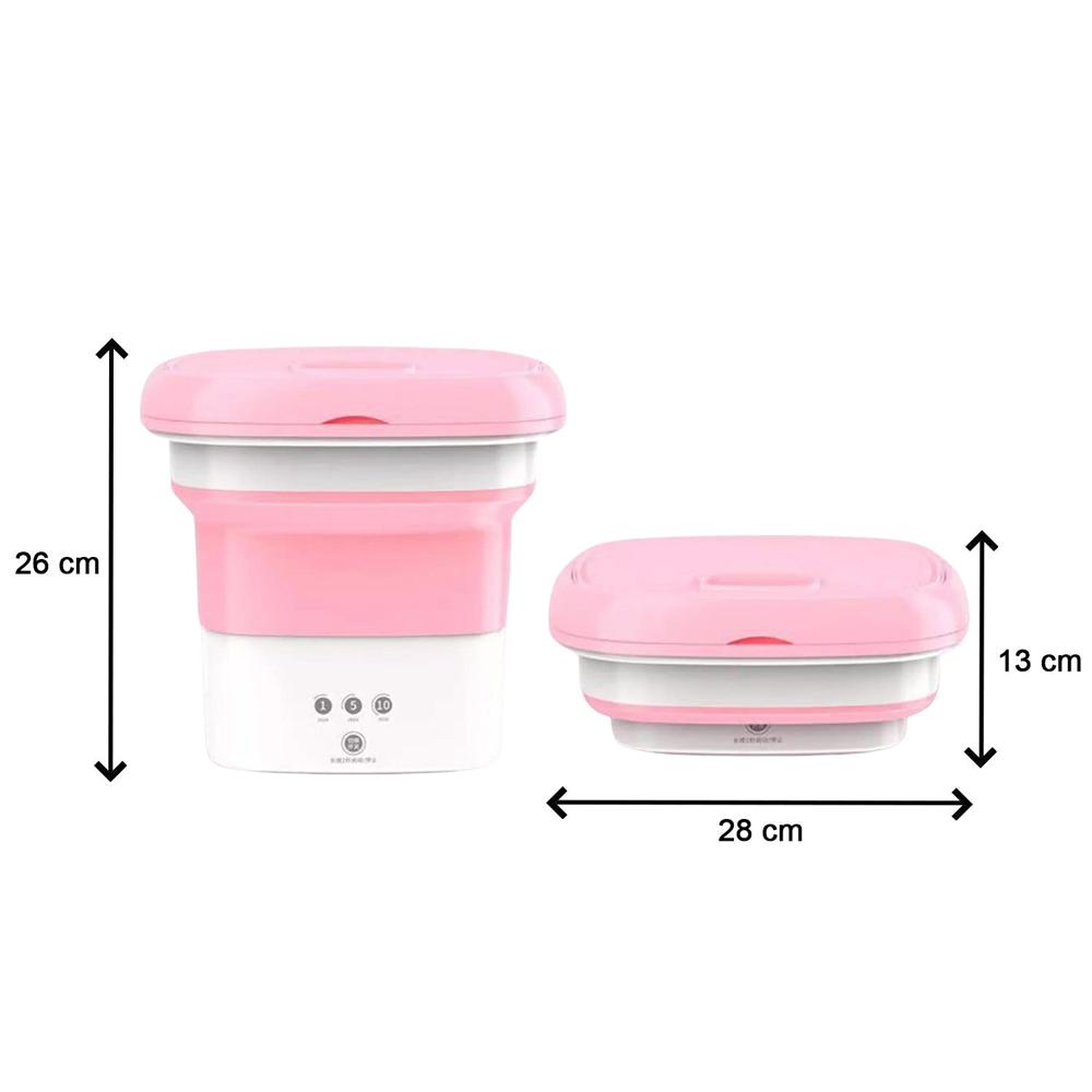 Mini Foldable Washing Machine - Material: Plastic
