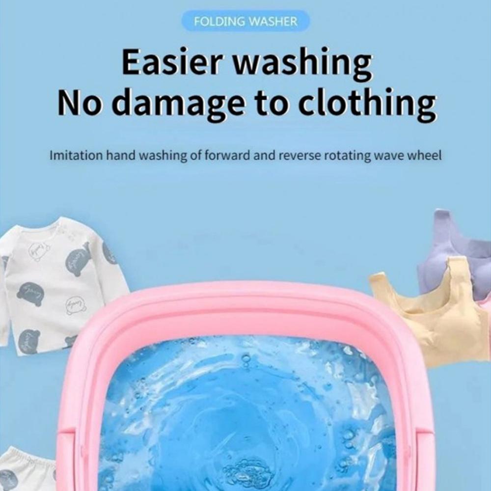 Mini Foldable Washing Machine - Material: Plastic